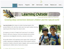 Tablet Screenshot of learningoutside.org
